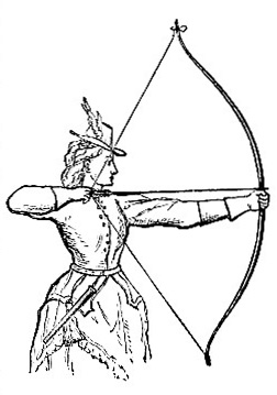Lady Drawing the Bow (image)