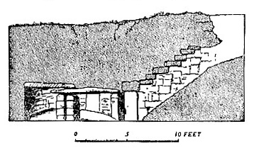 Section of Pict's House, Pierowall, Orkney image
