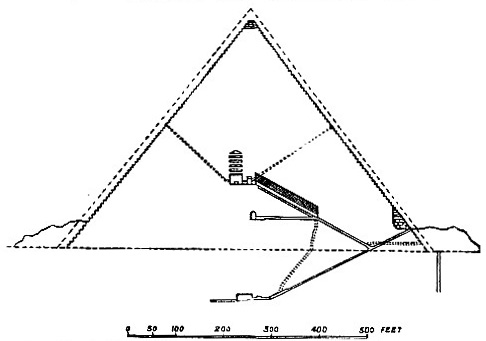 Section of the Great Pyramid image