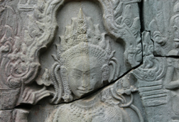 Aspara dancer, Bayon Temple, Cambodia image