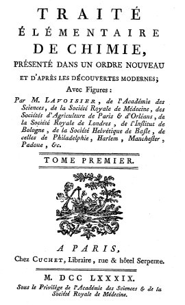 Traité élémentaire de chimie (Lavoisier) image