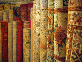 Moroccan rugs, Fez, Morocco image