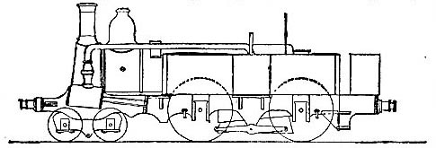 Tank locomotive, Metropolitan Railway, London, 1885 (image)