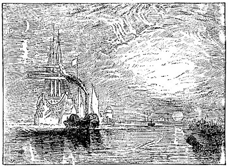 The Temeraire towed to her last Moorage, by Turner