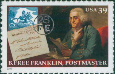 Benjamin Franklin, first U.S. Postmaster (images)
