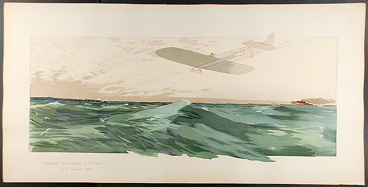 Louis Bleriot cross-Channel flight 1909 (image)