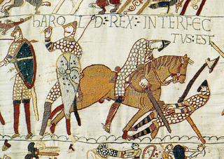 Death of King Harold, Battle of Hastings, 1066 (image)
