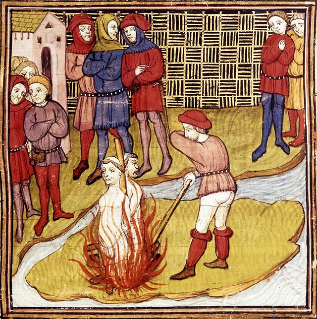 Jacques de Molay execution, Paris, 1314 (image)
