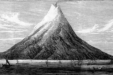 Krakatoa in the early 19th century (image)