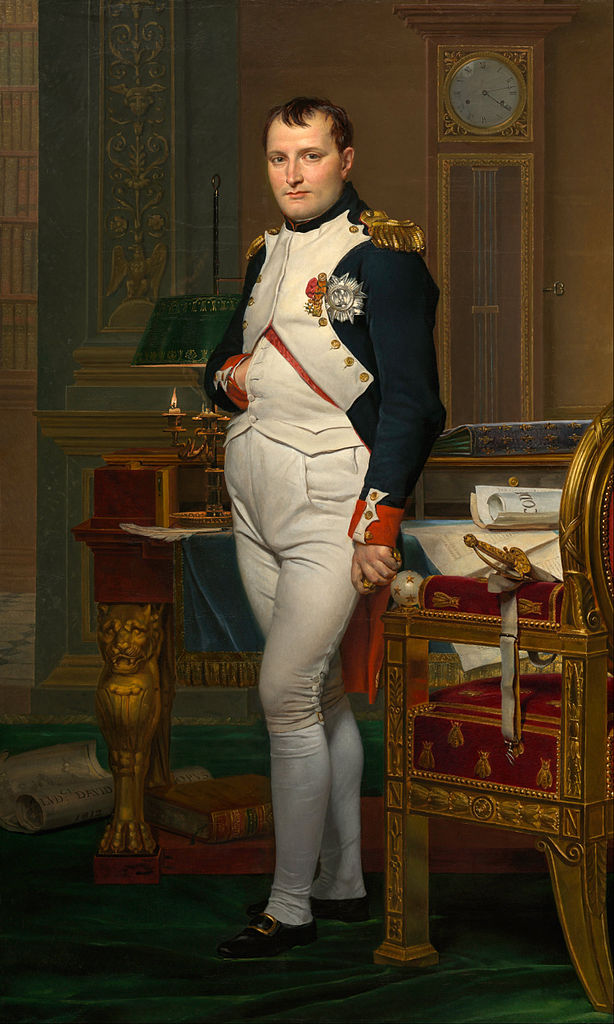 The Emperor Napoleon in His Study at the Tuileries, by J.-L. David, 1812 (image)