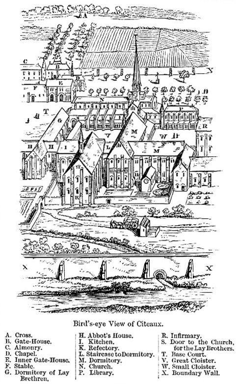 Citeaux Abbey map