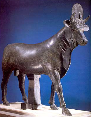 Apis bull god statue