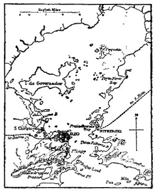 Rio de Janeiro Harbour map