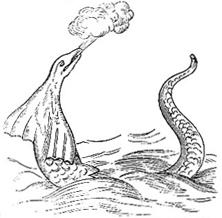 Sea Serpent seen by Hans Egede (image)